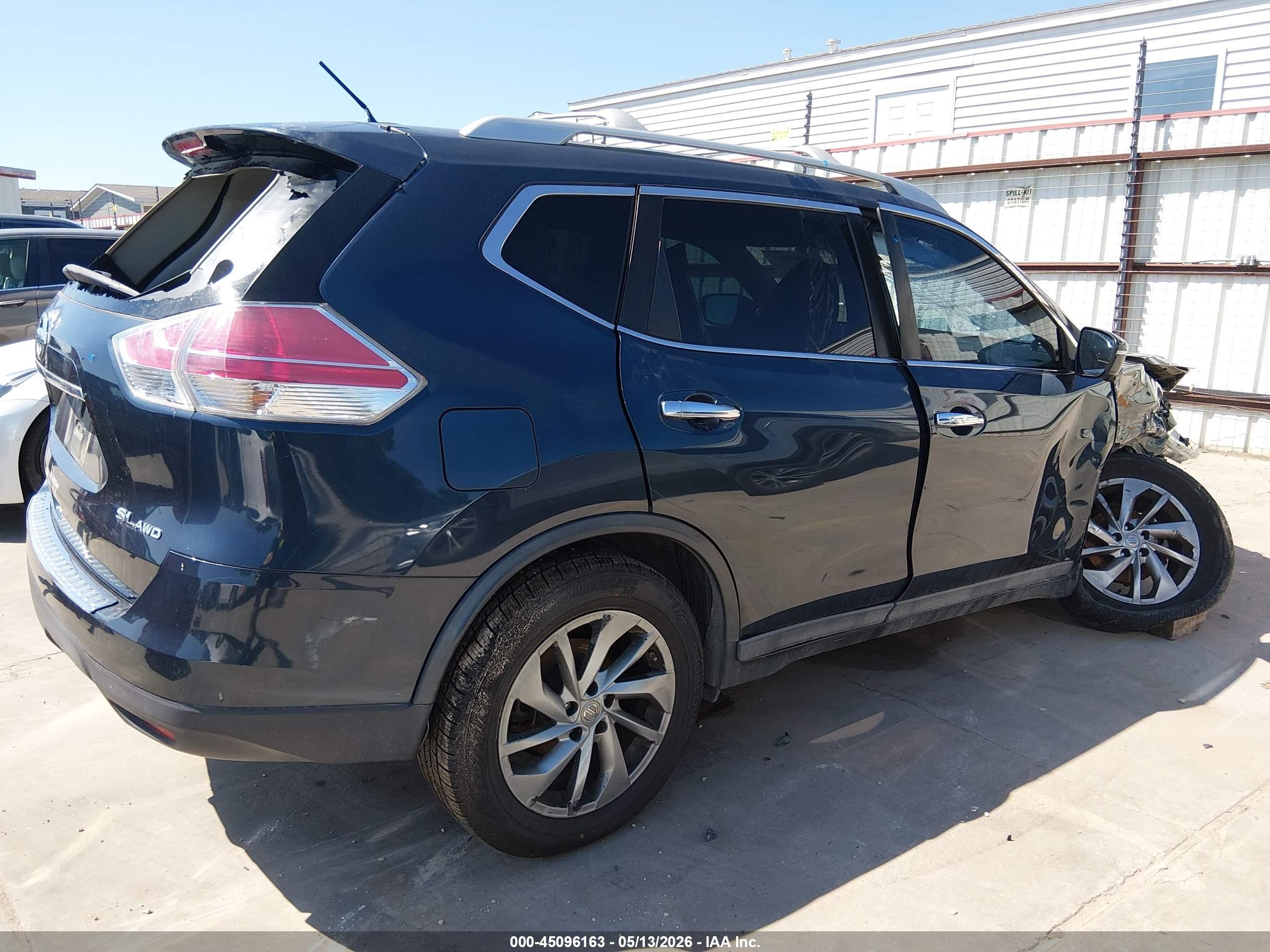 2015 Nissan Rogue Sl Navy vin: 5N1AT2MV9FC840052