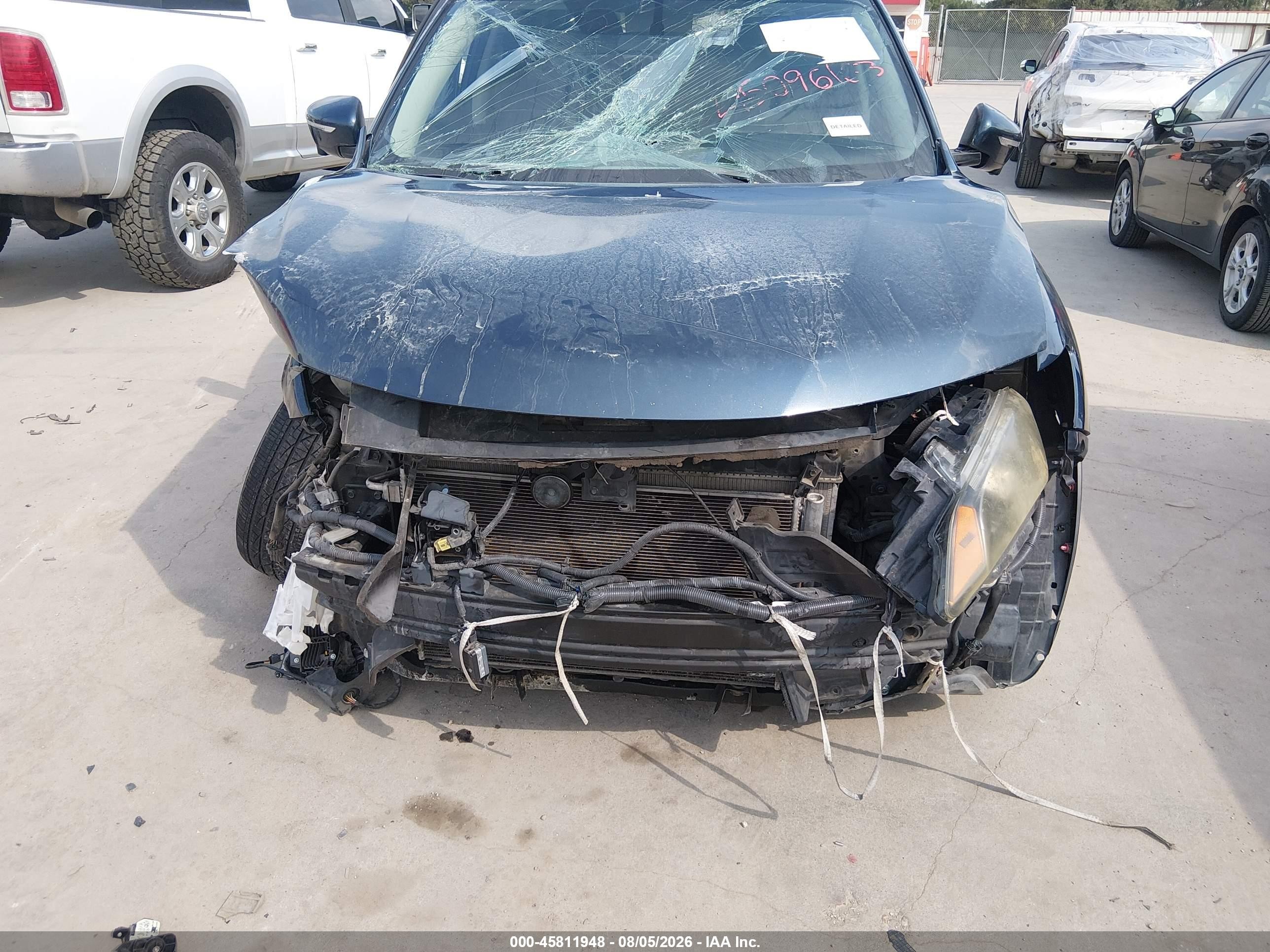 2015 Nissan Rogue Sl Navy vin: 5N1AT2MV9FC840052