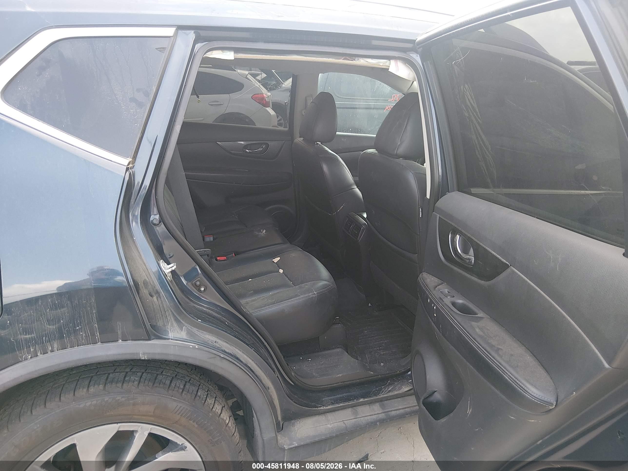 2015 Nissan Rogue Sl Navy vin: 5N1AT2MV9FC840052