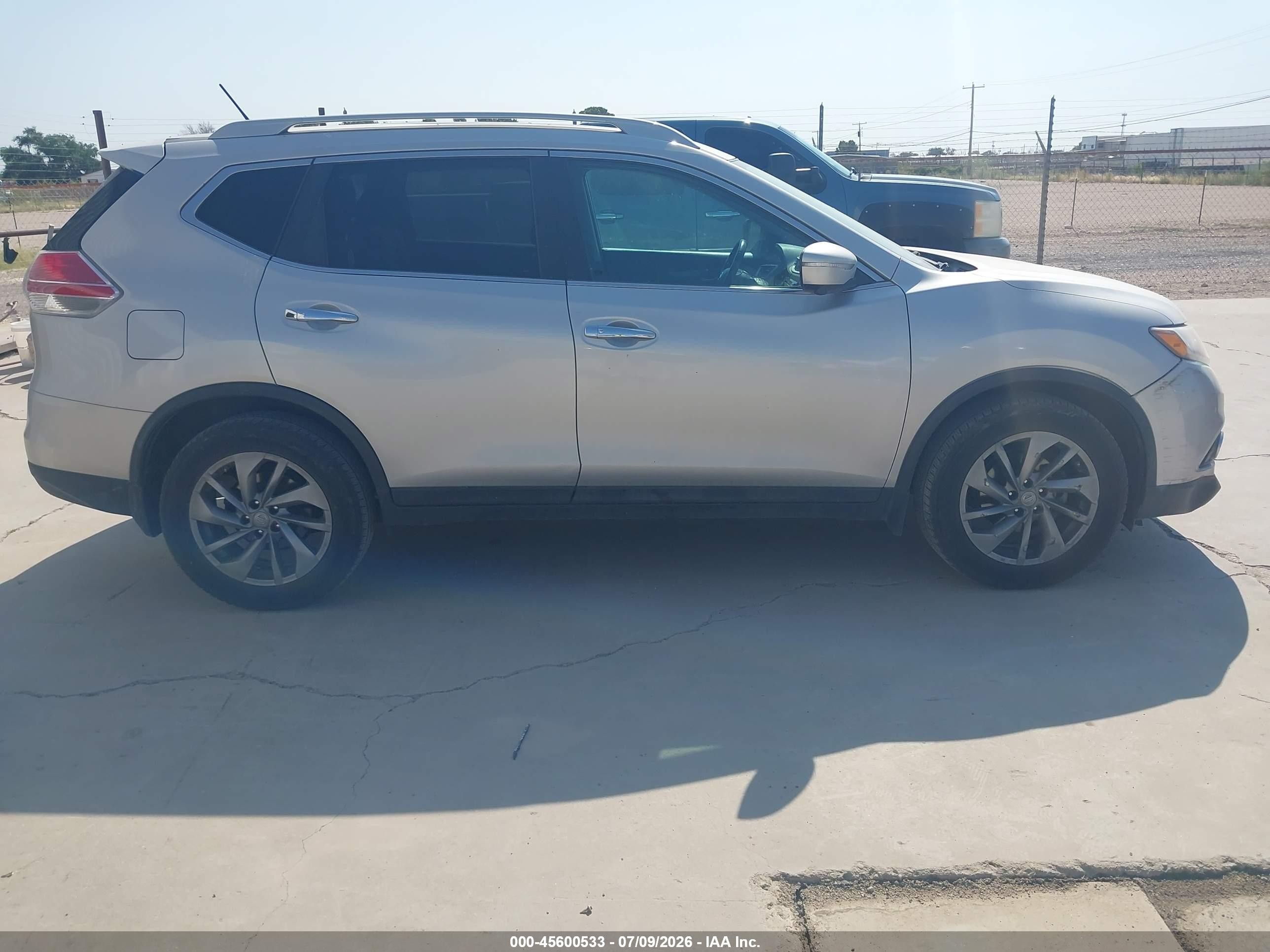 2015 Nissan Rogue Sl Silver vin: 5N1AT2MV9FC862097