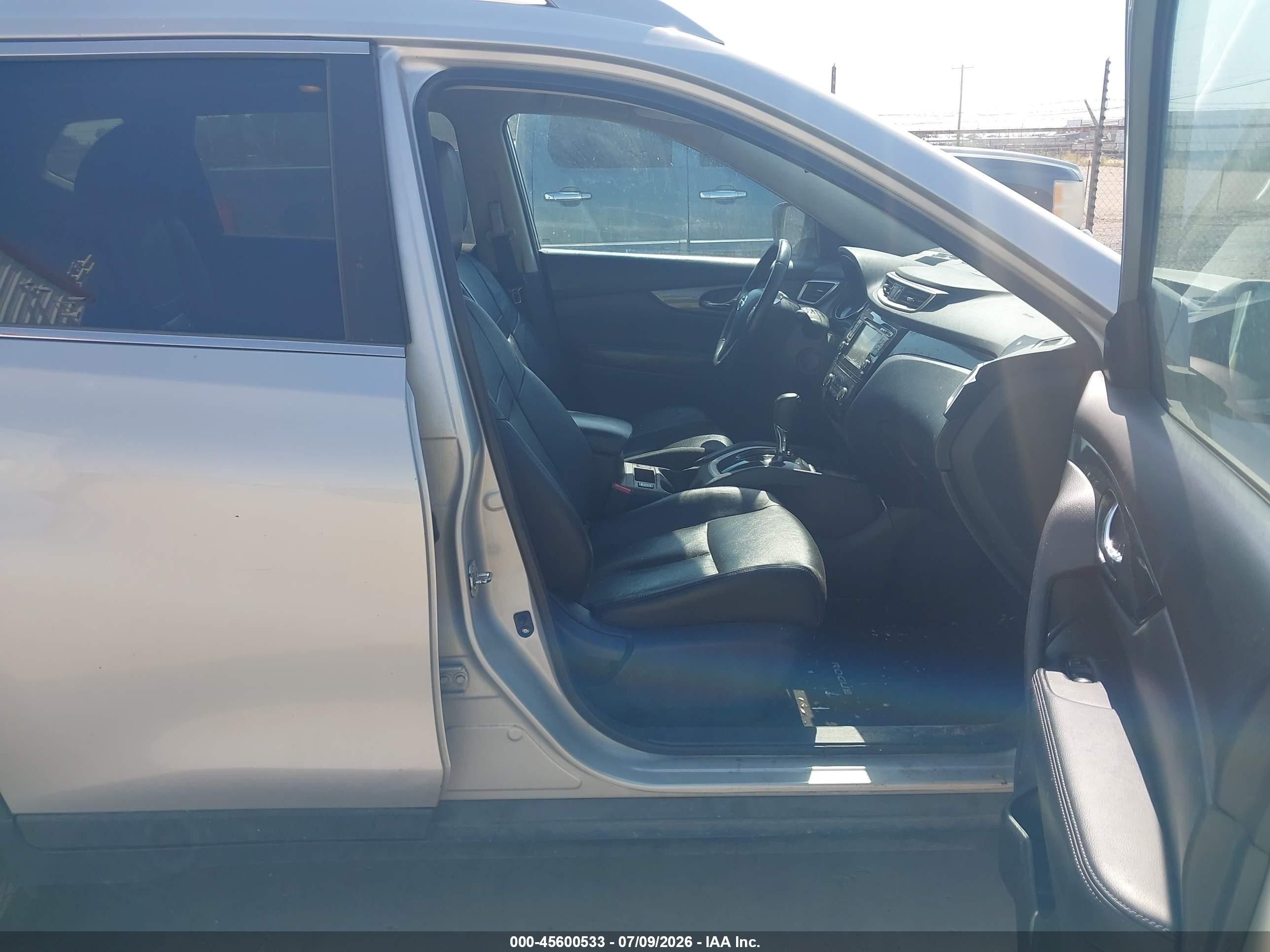 2015 Nissan Rogue Sl Silver vin: 5N1AT2MV9FC862097