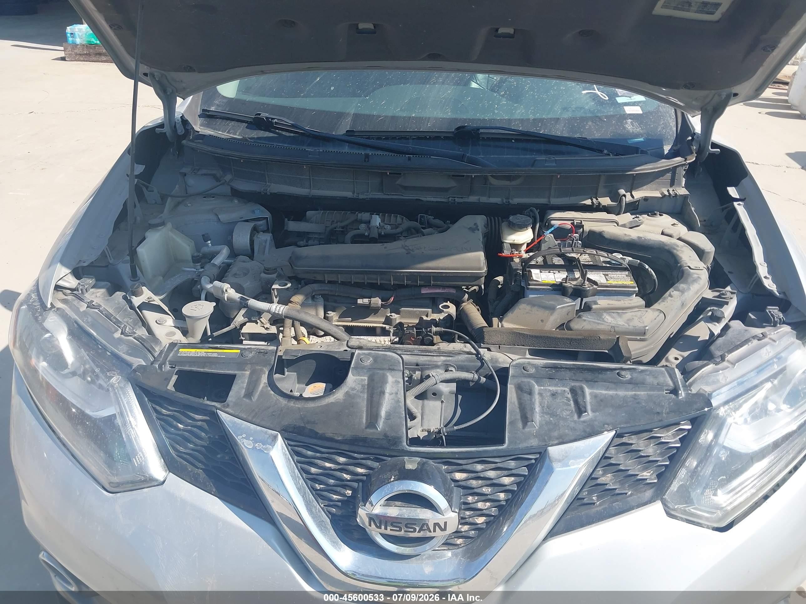 2015 Nissan Rogue Sl Silver vin: 5N1AT2MV9FC862097