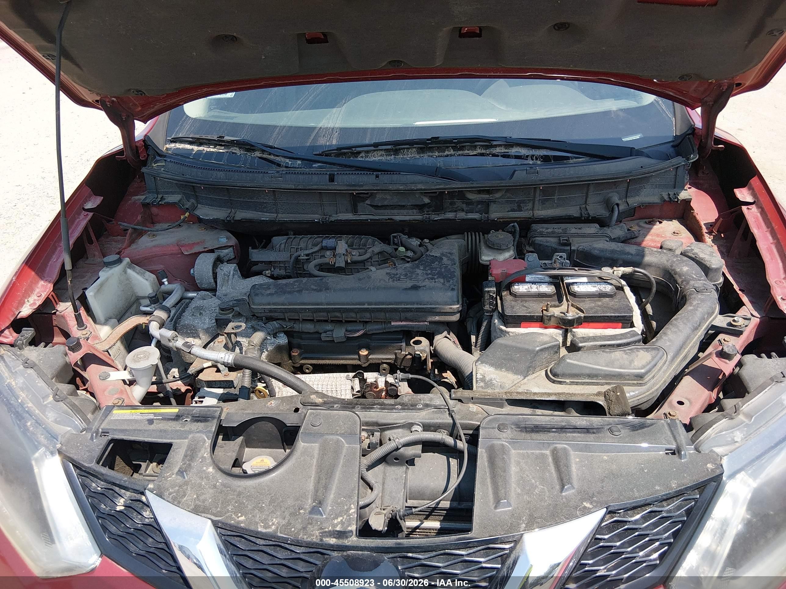 2015 Nissan Rogue S/sl/sv Red vin: 5N1AT2MV9FC864450