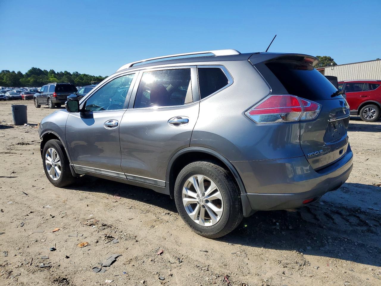 2015 Nissan Rogue Sv Серый vin: 5N1AT2MV9FC872516