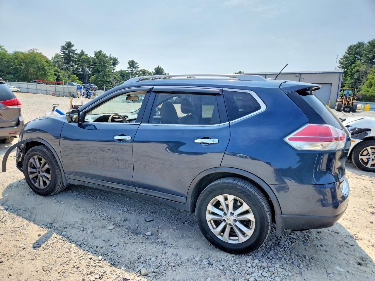 2015 Nissan Rogue Sv Blue vin: 5N1AT2MV9FC876727