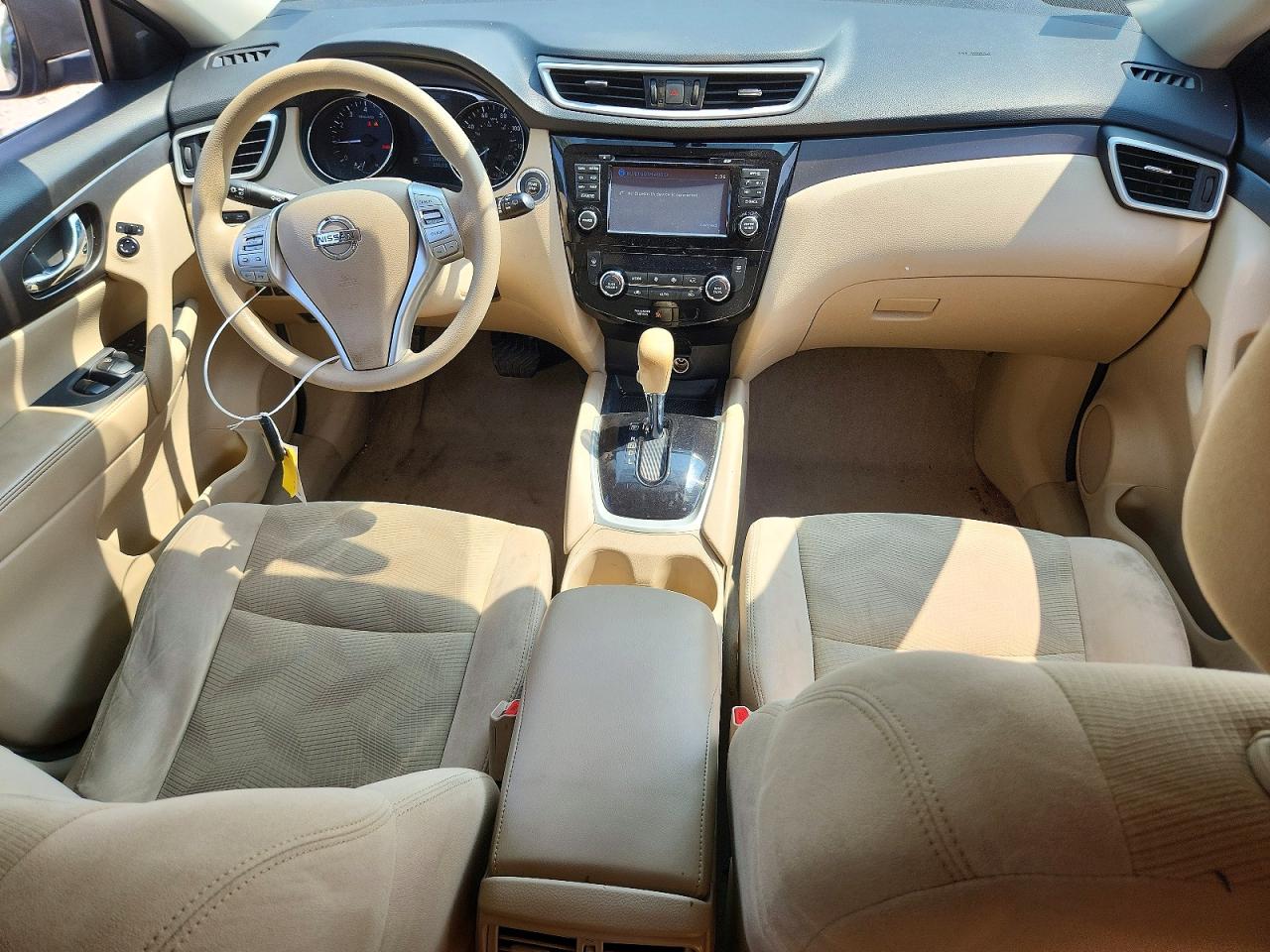 2015 Nissan Rogue Sv Blue vin: 5N1AT2MV9FC876727