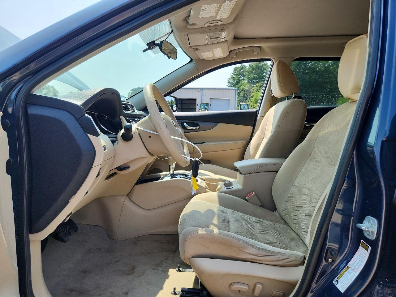 2015 Nissan Rogue Sv Blue vin: 5N1AT2MV9FC876727