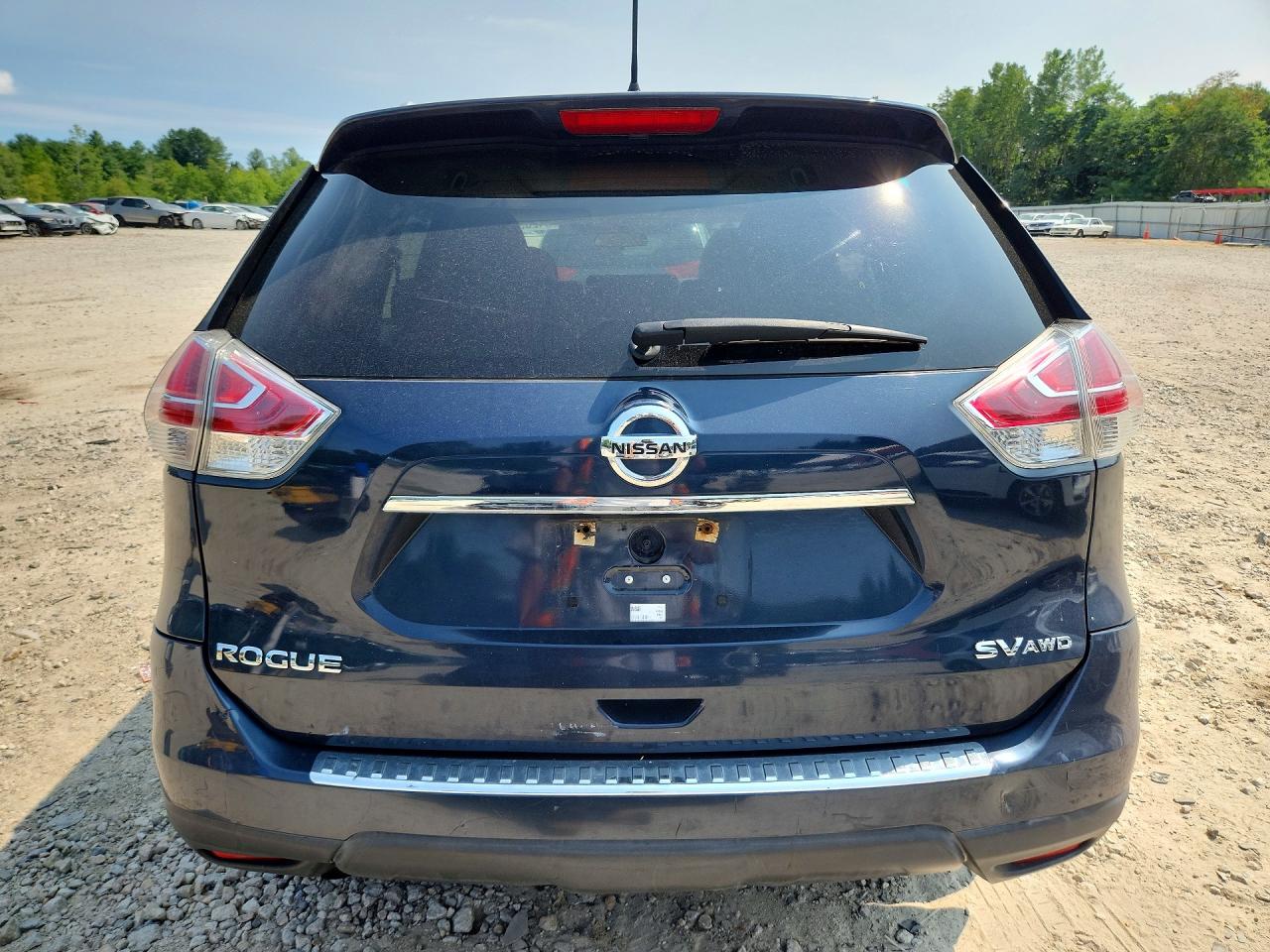 2015 Nissan Rogue Sv Blue vin: 5N1AT2MV9FC876727
