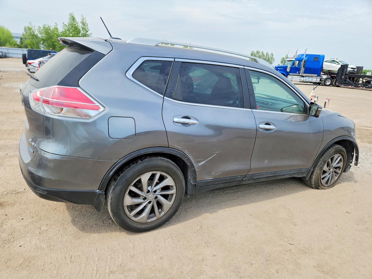 2015 Nissan Rogue S Gray vin: 5N1AT2MV9FC877229
