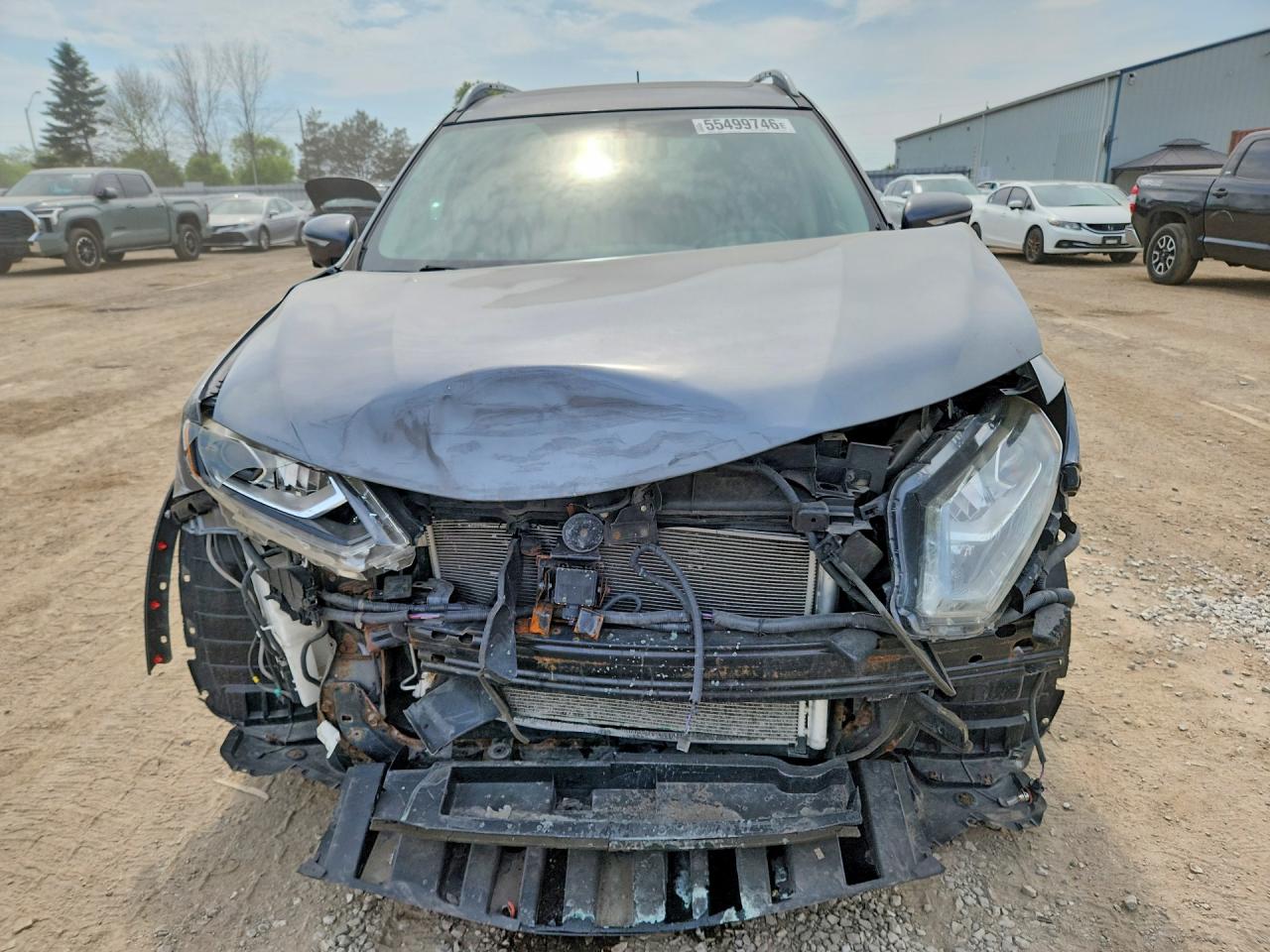 2015 Nissan Rogue S Gray vin: 5N1AT2MV9FC877229