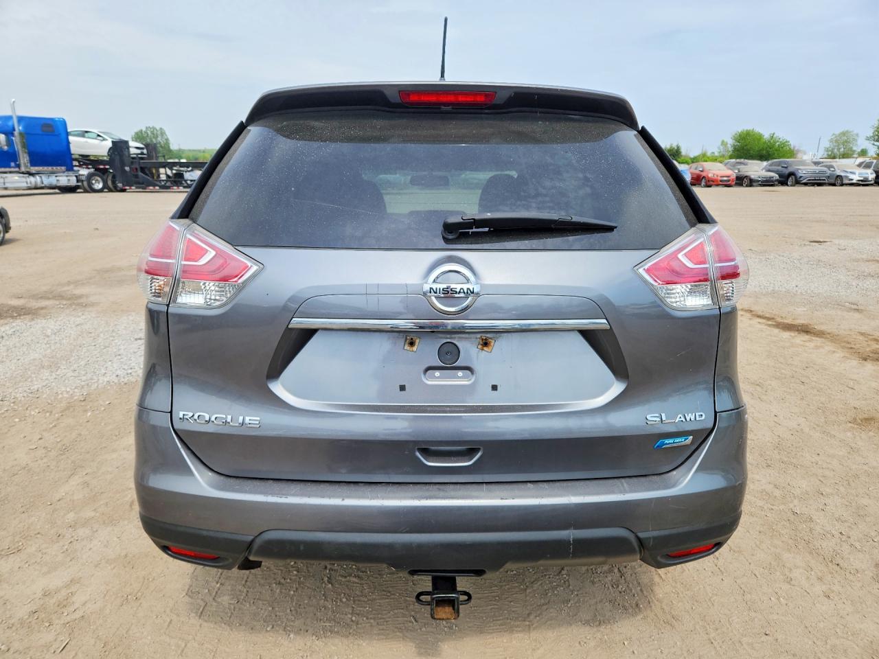 2015 Nissan Rogue S Gray vin: 5N1AT2MV9FC877229
