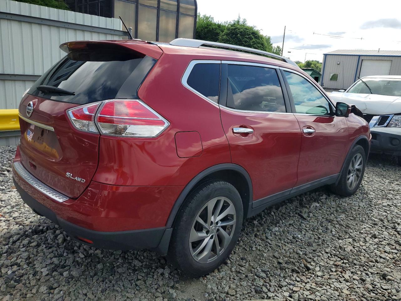 2015 Nissan Rogue Sl Красный vin: 5N1AT2MV9FC890448