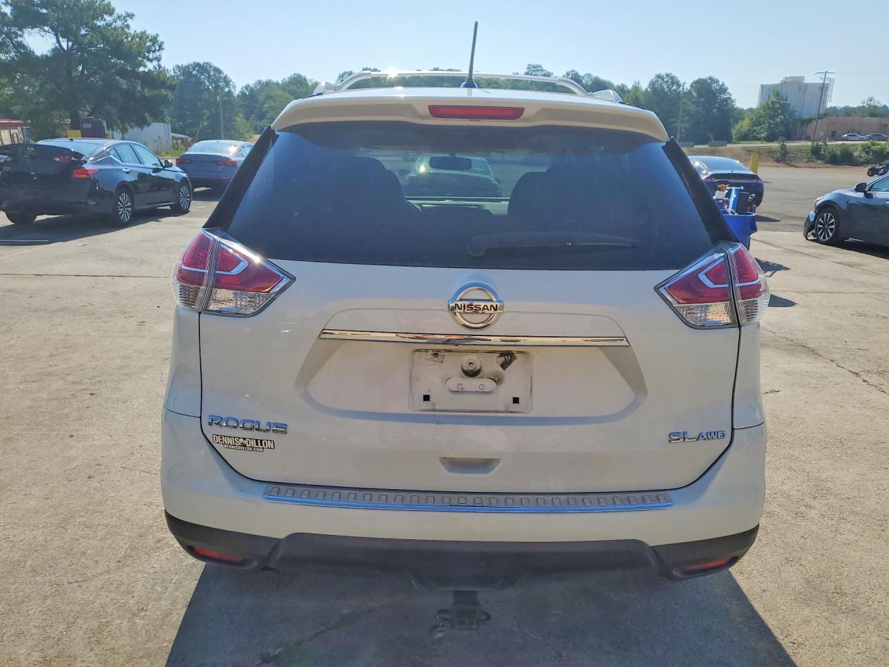 2015 Nissan Rogue Sl Белый vin: 5N1AT2MV9FC894628