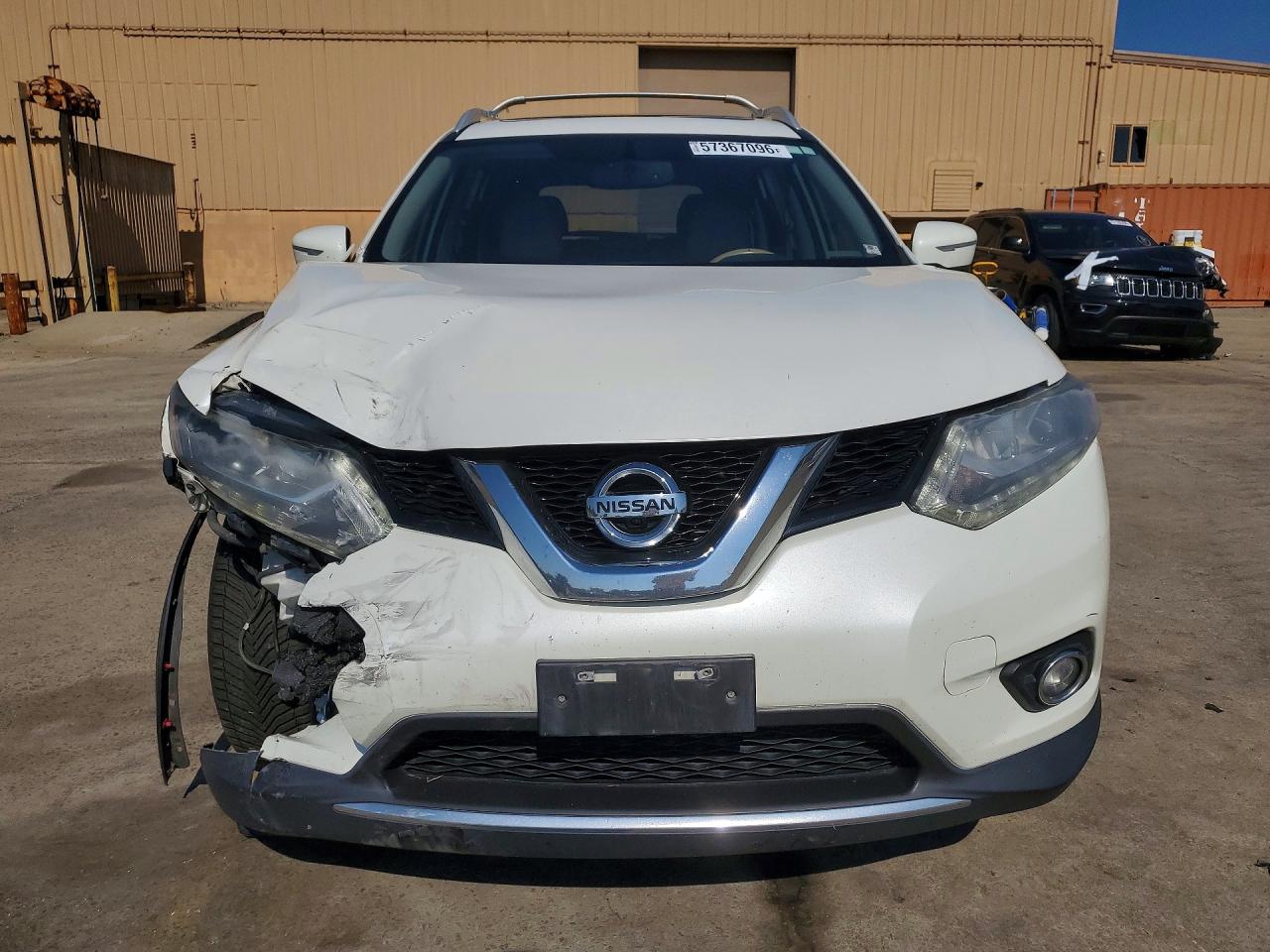 2015 Nissan Rogue Sl Белый vin: 5N1AT2MV9FC894628