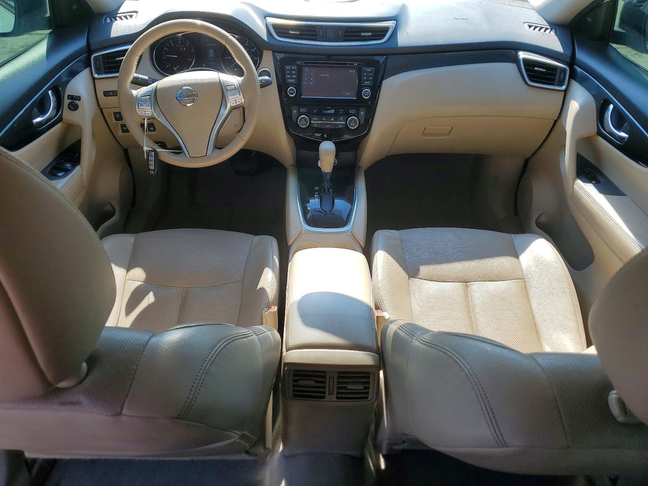 2015 Nissan Rogue Sl Белый vin: 5N1AT2MV9FC894628