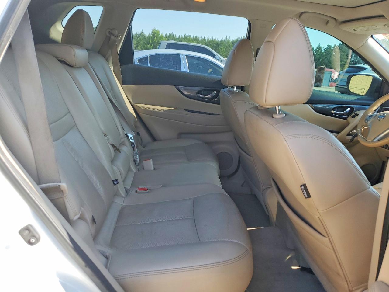 2015 Nissan Rogue Sl Белый vin: 5N1AT2MV9FC894628