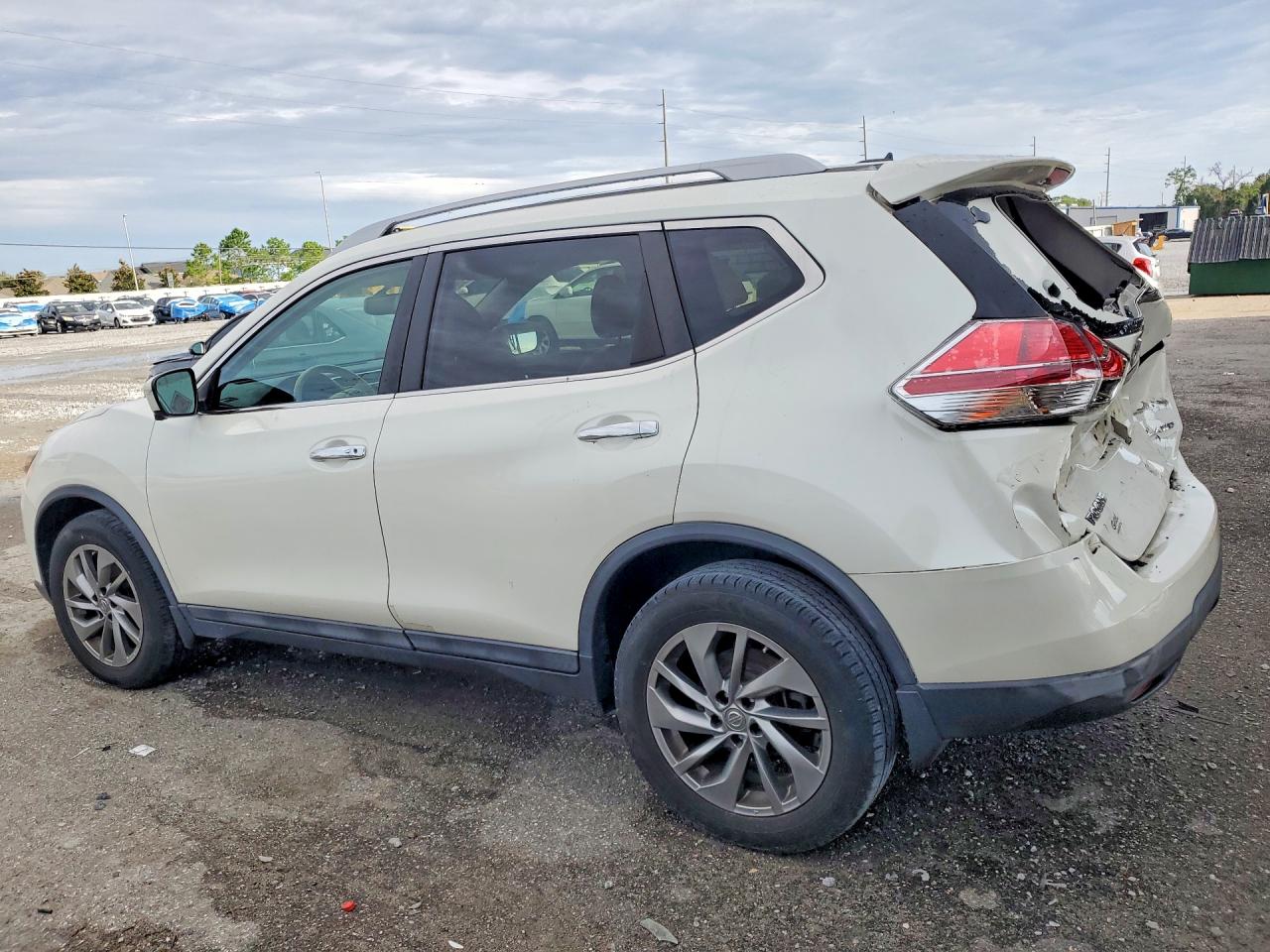 2015 Nissan Rogue Sl Белый vin: 5N1AT2MV9FC896007
