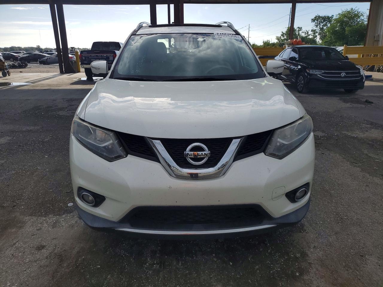 2015 Nissan Rogue Sl Белый vin: 5N1AT2MV9FC896007