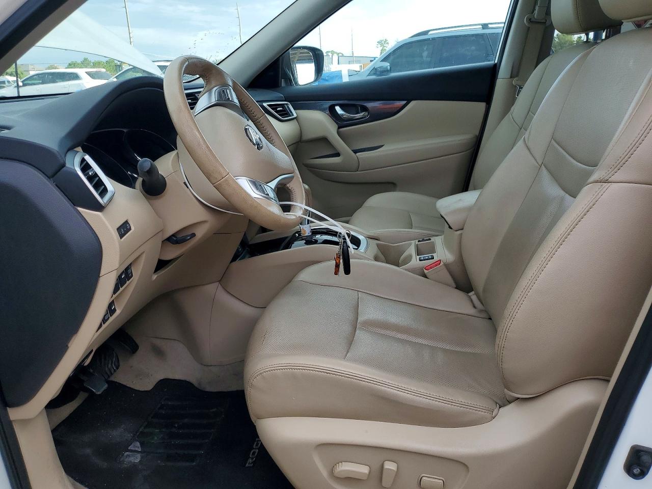 2015 Nissan Rogue Sl Белый vin: 5N1AT2MV9FC896007