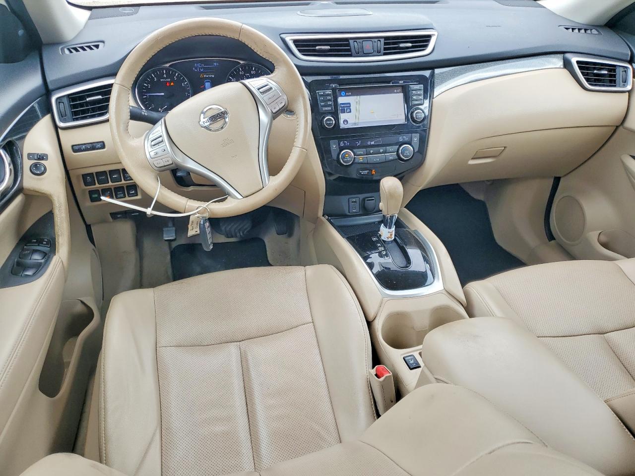 2015 Nissan Rogue Sl Белый vin: 5N1AT2MV9FC896007