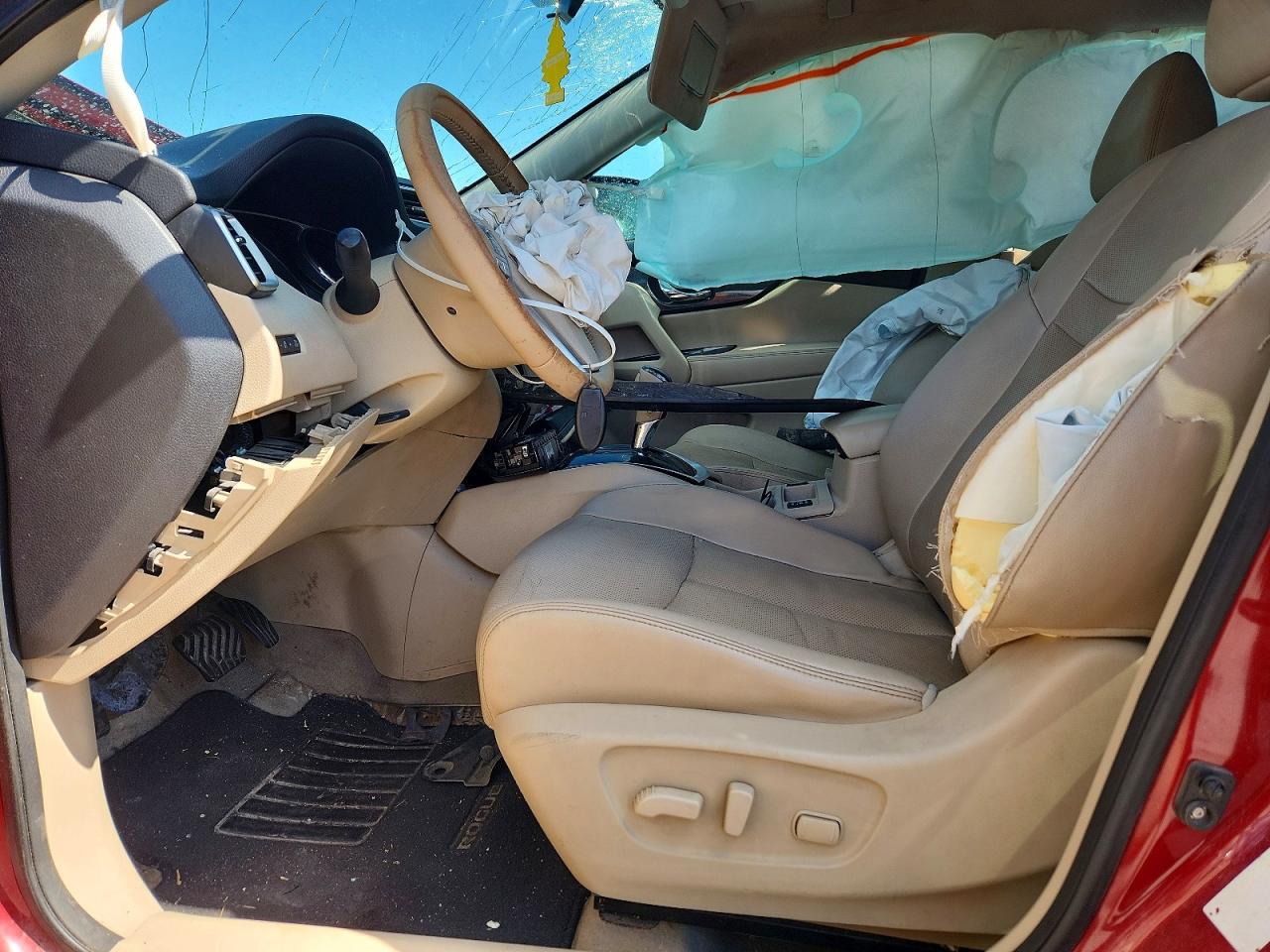 2015 Nissan Rogue Sl Red vin: 5N1AT2MV9FC900105