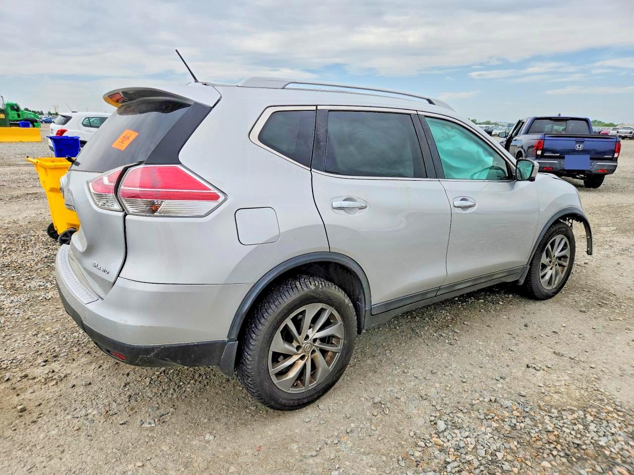 2015 Nissan Rogue Sl Silver vin: 5N1AT2MV9FC915400