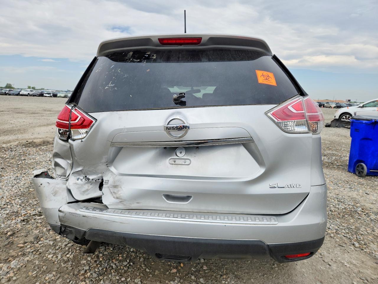2015 Nissan Rogue Sl Silver vin: 5N1AT2MV9FC915400