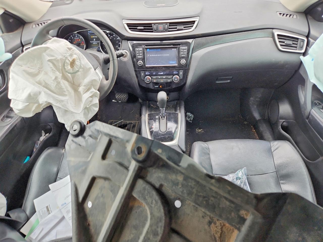 2015 Nissan Rogue Sl Silver vin: 5N1AT2MV9FC915400