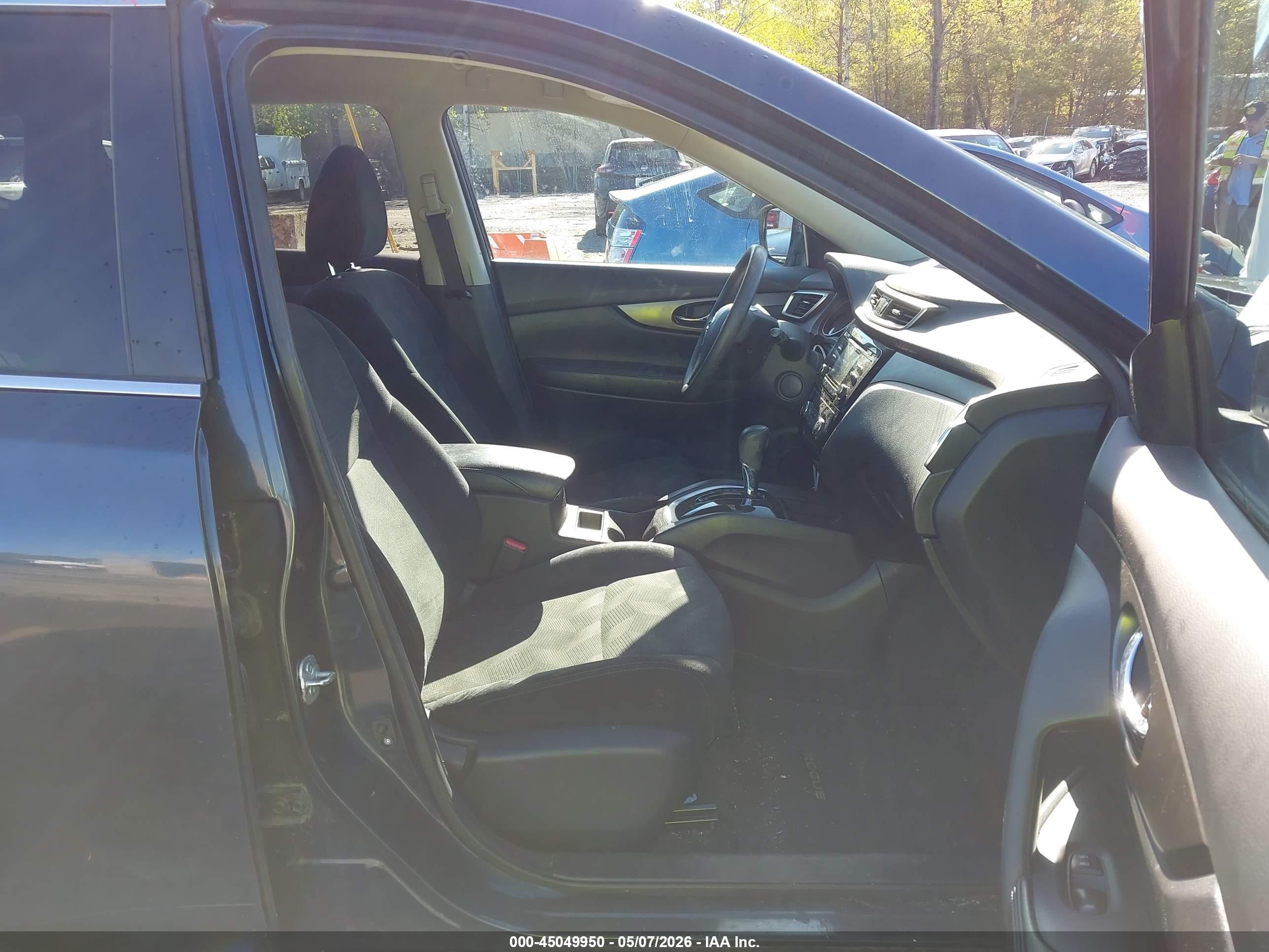 2015 Nissan Rogue Sv Blue vin: 5N1AT2MV9FC918426