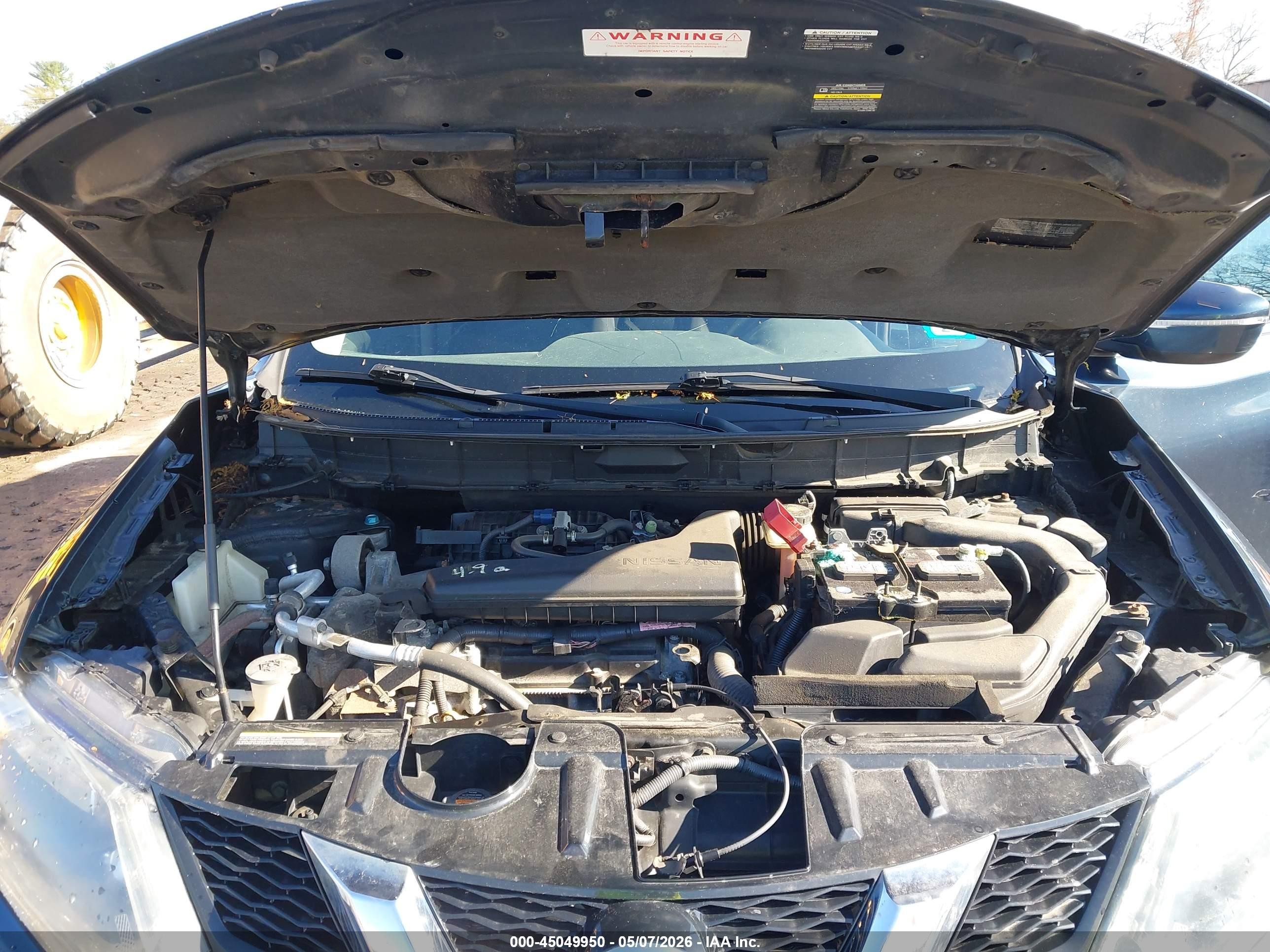 2015 Nissan Rogue Sv Blue vin: 5N1AT2MV9FC918426