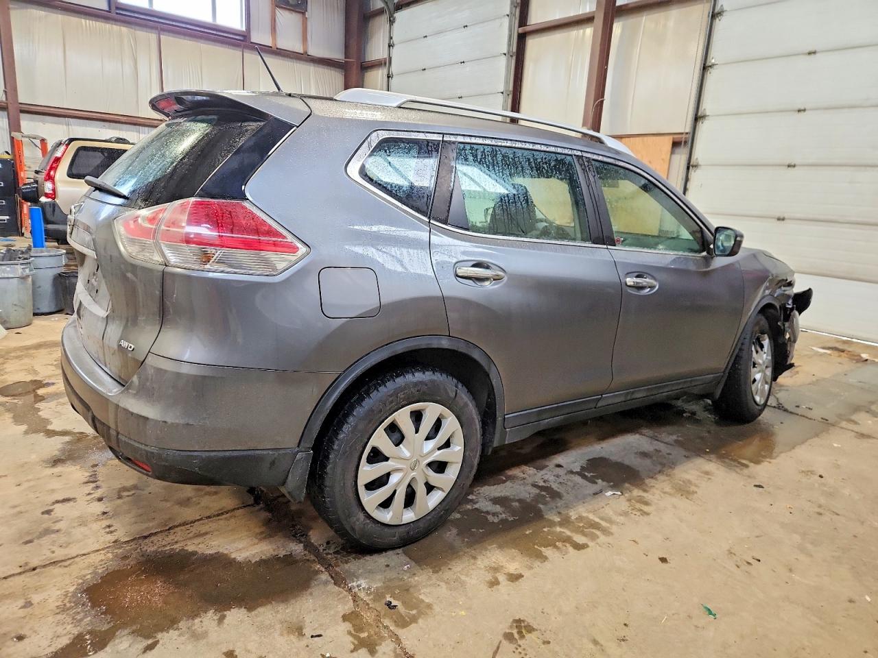 2016 Nissan Rogue S Gray vin: 5N1AT2MV9GC838478