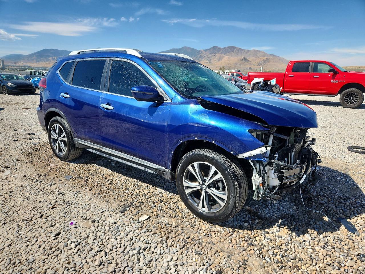 2018 Nissan Rogue Sl Blue vin: 5N1AT2MV9JC733625