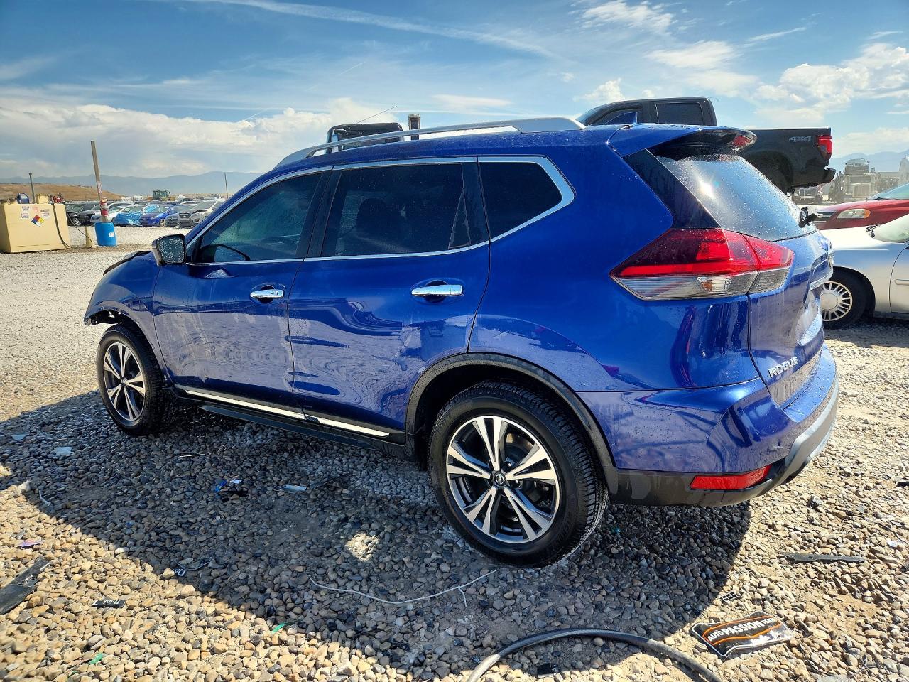 2018 Nissan Rogue Sl Blue vin: 5N1AT2MV9JC733625