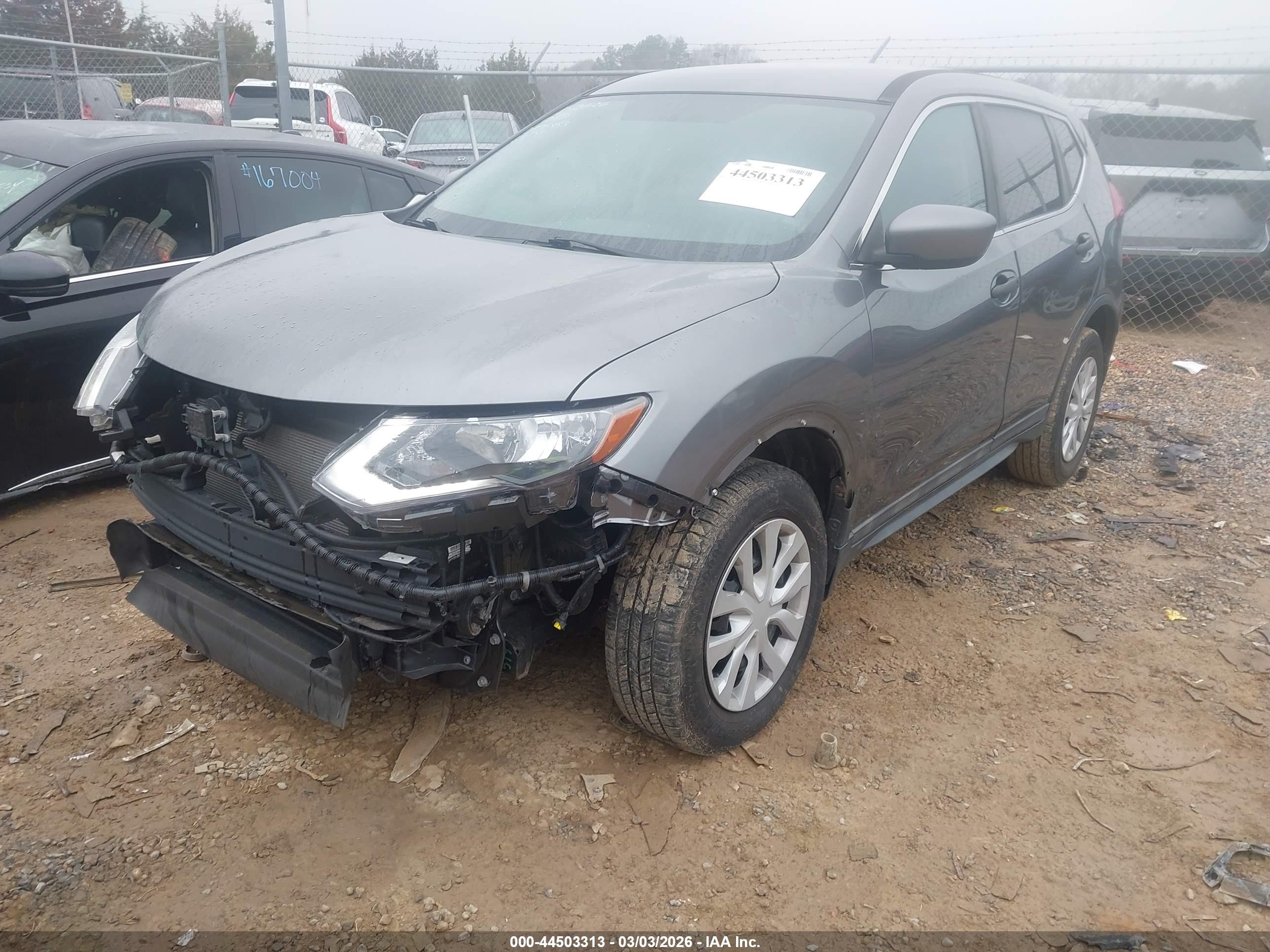 2018 Nissan Rogue S Gray vin: 5N1AT2MV9JC770853
