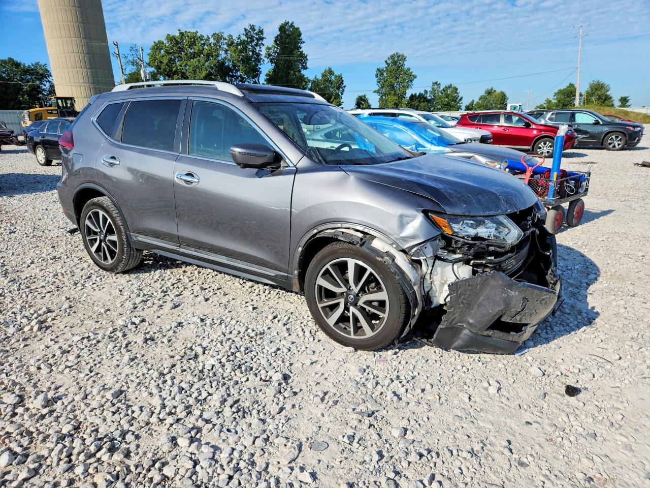 2019 Nissan Rogue Sl Gray vin: 5N1AT2MV9KC808941