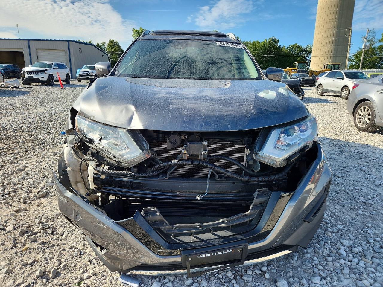 2019 Nissan Rogue Sl Gray vin: 5N1AT2MV9KC808941