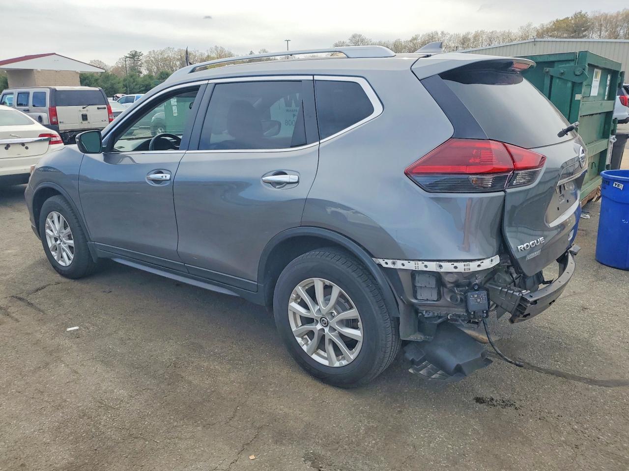 2020 Nissan Rogue Sv Серый vin: 5N1AT2MV9LC709408