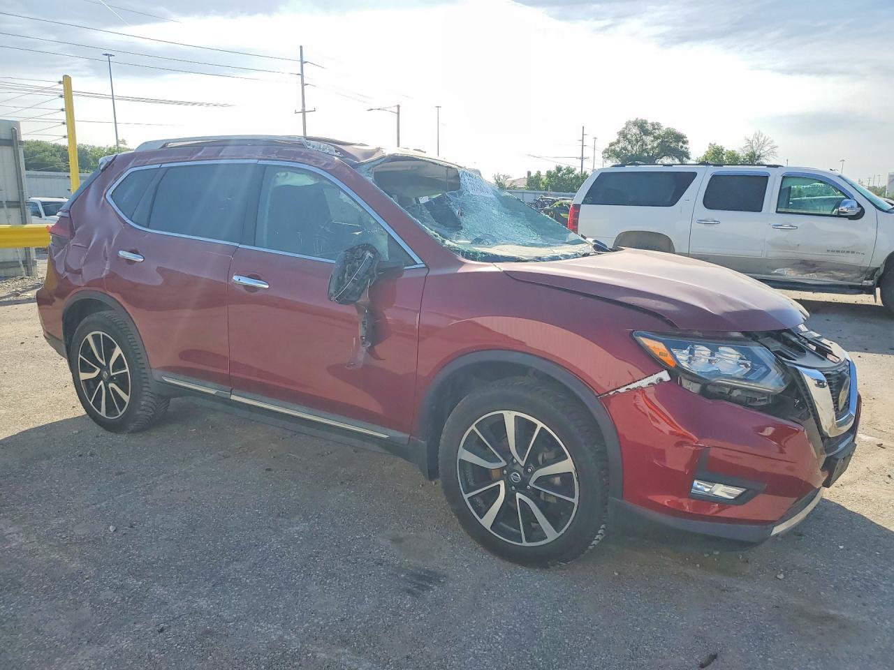 2020 Nissan Rogue Sl Burgundy vin: 5N1AT2MV9LC807791