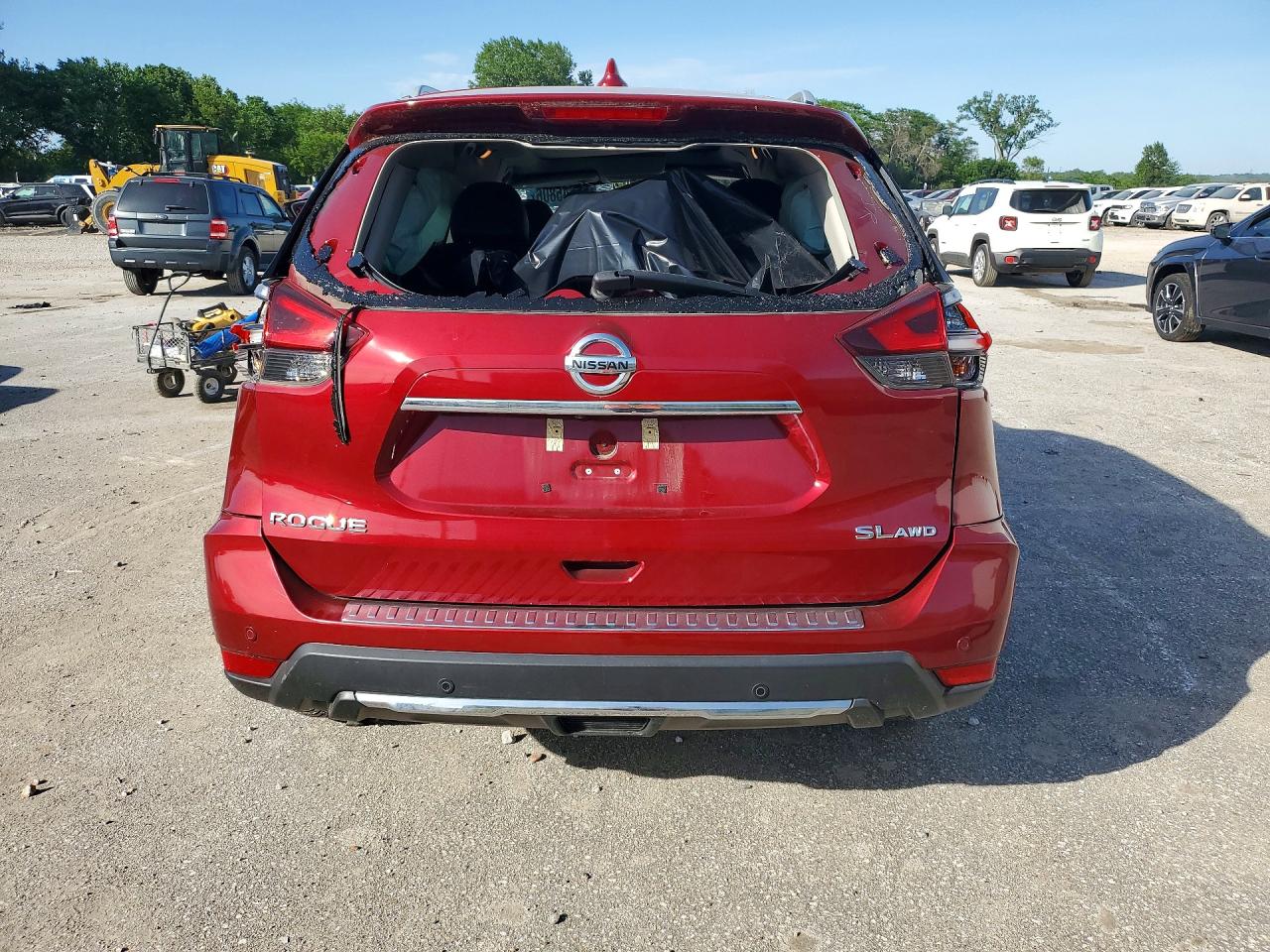 2020 Nissan Rogue Sl Burgundy vin: 5N1AT2MV9LC807791