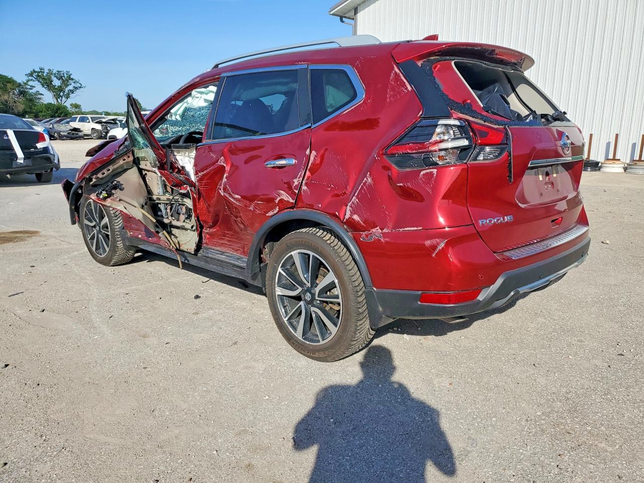 2020 Nissan Rogue Sl Burgundy vin: 5N1AT2MV9LC807791