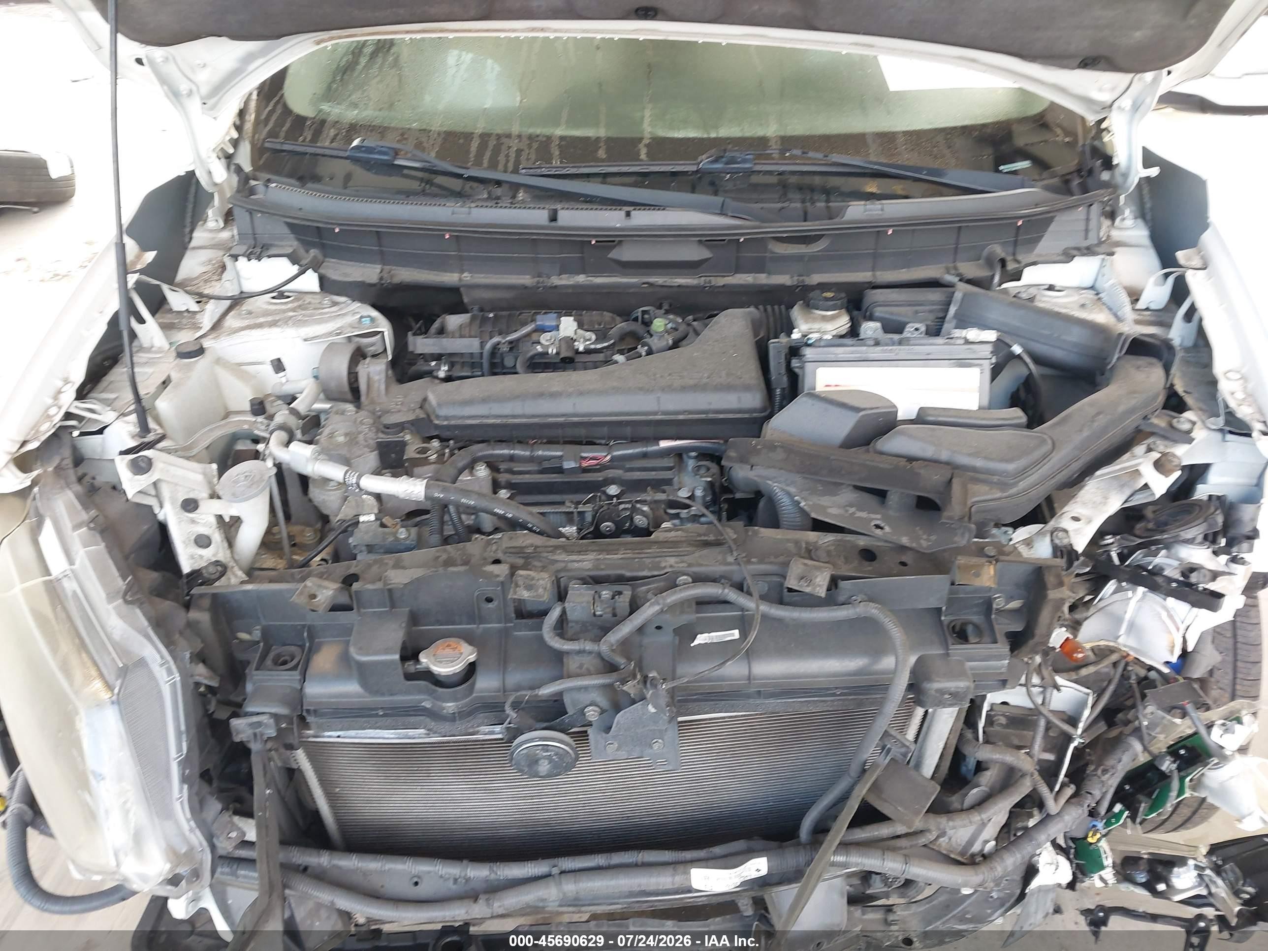 2014 Nissan Rogue Sv White vin: 5N1AT2MVXEC754747