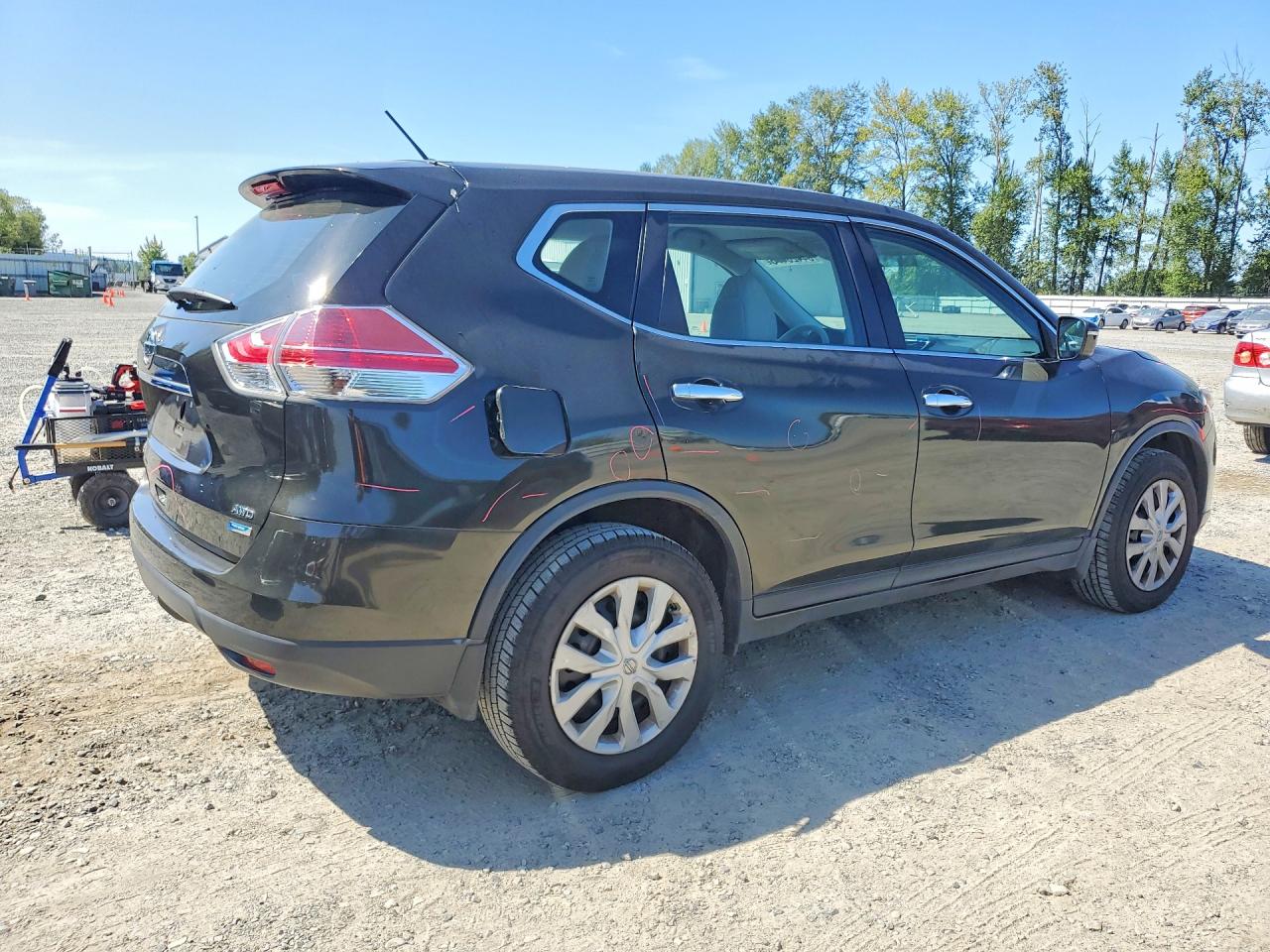 2014 Nissan Rogue S Черный vin: 5N1AT2MVXEC762167