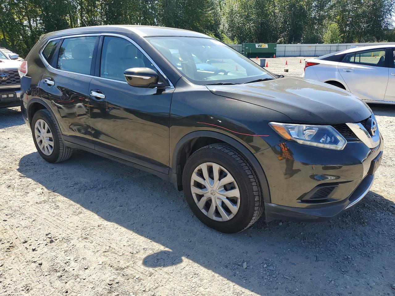 2014 Nissan Rogue S Черный vin: 5N1AT2MVXEC762167