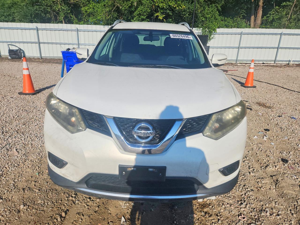 2014 Nissan Rogue Sv White vin: 5N1AT2MVXEC762993