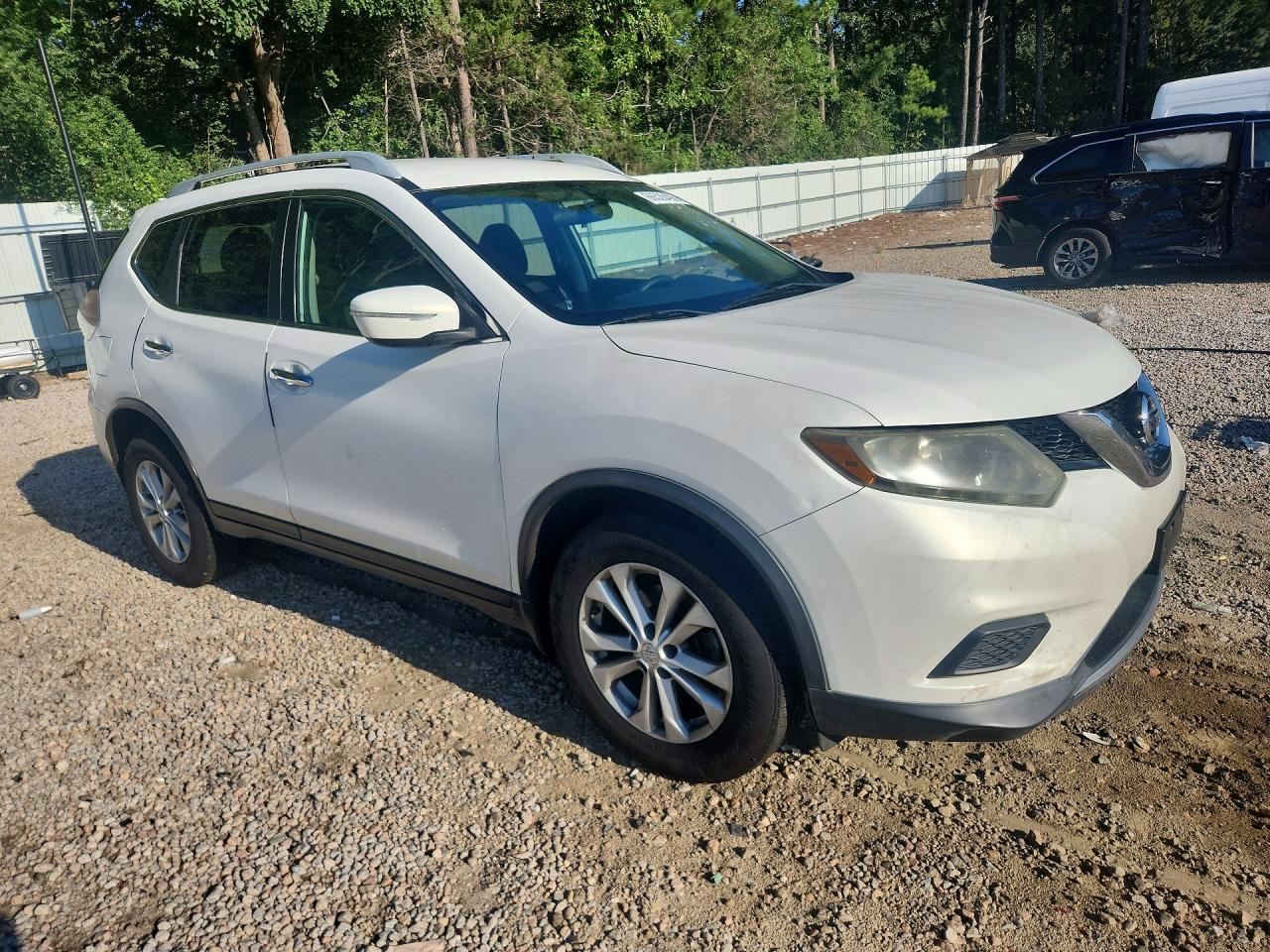 2014 Nissan Rogue Sv White vin: 5N1AT2MVXEC762993