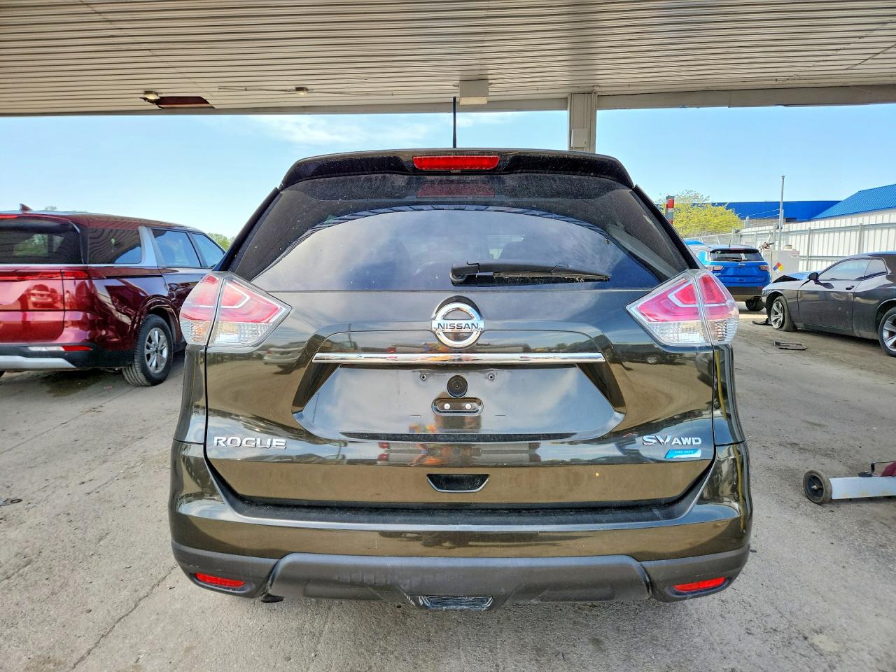 2014 Nissan Rogue Sv Зеленый vin: 5N1AT2MVXEC772262