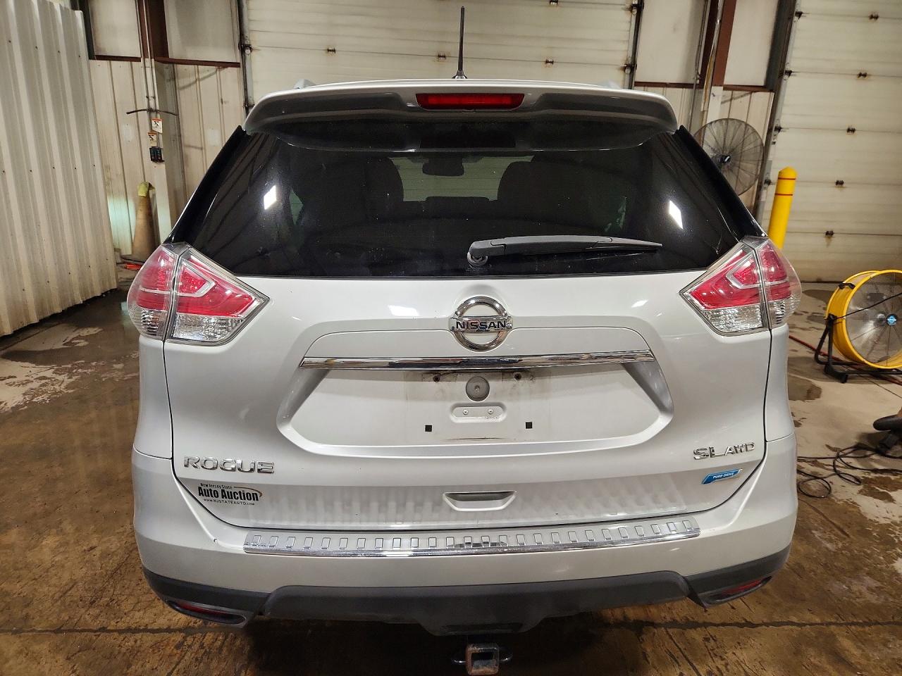 2014 Nissan Rogue Sl Silver vin: 5N1AT2MVXEC776716