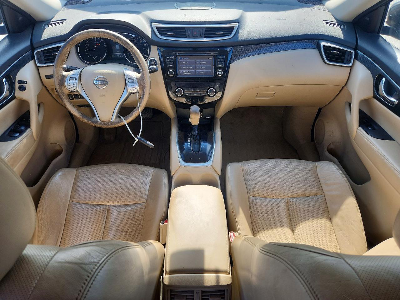 2014 Nissan Rogue Sl Gray vin: 5N1AT2MVXEC781611