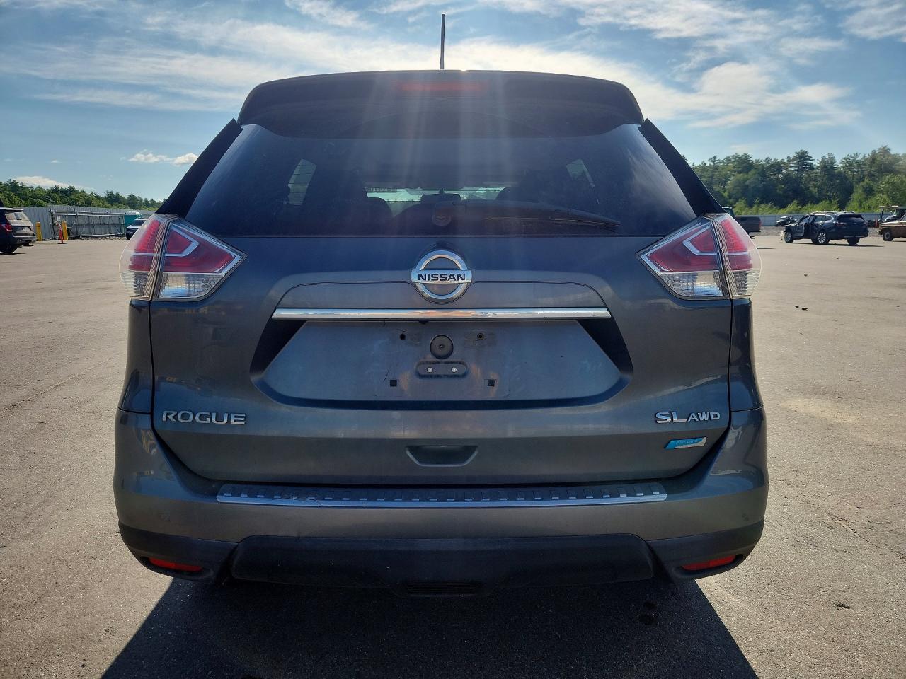 2014 Nissan Rogue Sl Gray vin: 5N1AT2MVXEC781611