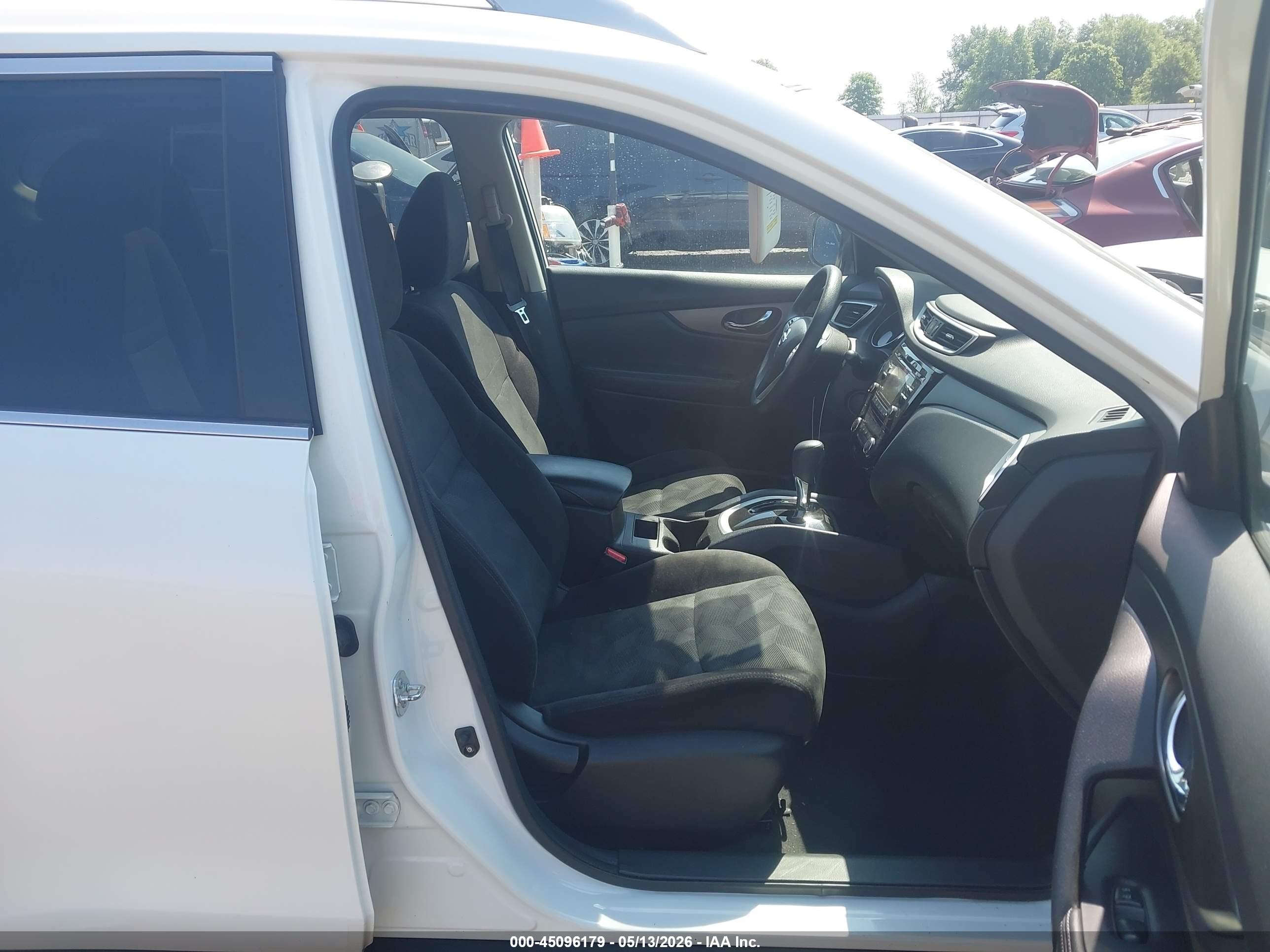 2014 Nissan Rogue Sv White vin: 5N1AT2MVXEC783276